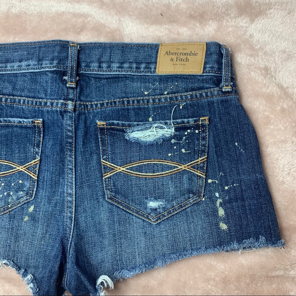 4/$25 Abercrombie & Fitch Embellished Jean Shorts - Picture 5 of 7
